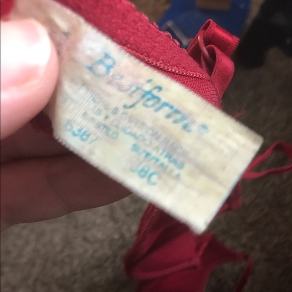 Bestform padded dark red bra size 38C - sexy! - Picture 4 of 4